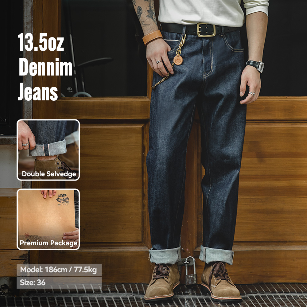 Levis Jeans 501 - Madenマデン ヴィンテージ 13.5オンス ヘビーウェイト セルビッジ 生デニムジーンズ