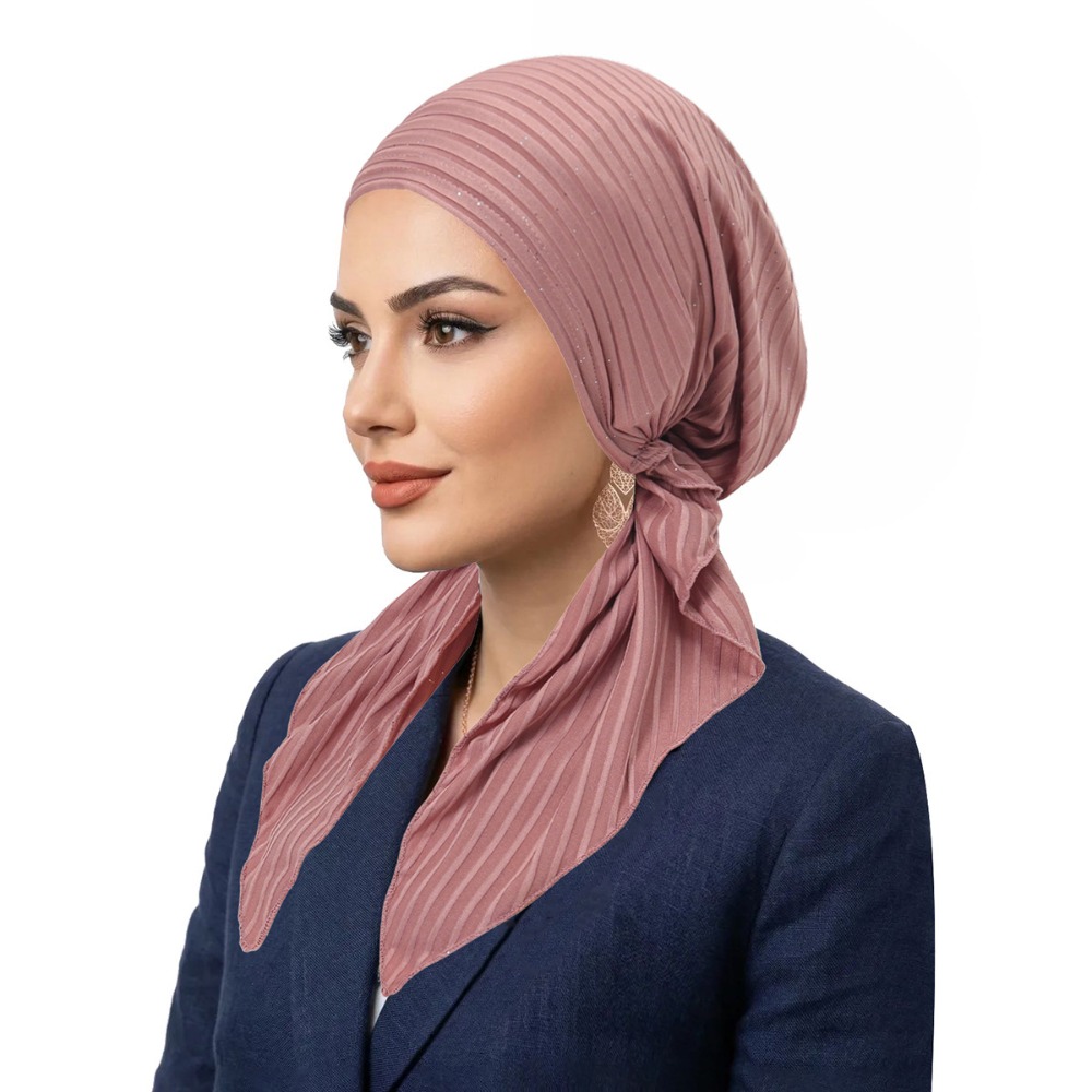 Headband Summer Knit - トレンドのストレッチ素材プレタイドターバン、上質ニットの通気性ヘッドスカーフ、軽量ボンネットハット（女性用）