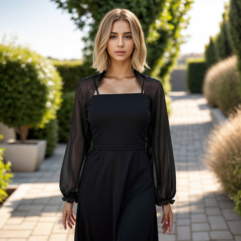 Blouse Off Shoulder - ソリッドカラーシフォンショール夏空調シャツ日焼け止めビーチタオルショルダースリーブケープ150*48センチメートル
