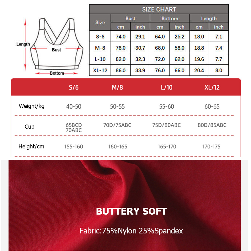 伸縮性のあるソフトスポーツ下着女性高衝撃フィットネスヨガブラ - Crop Top Crochet のレビューと価格