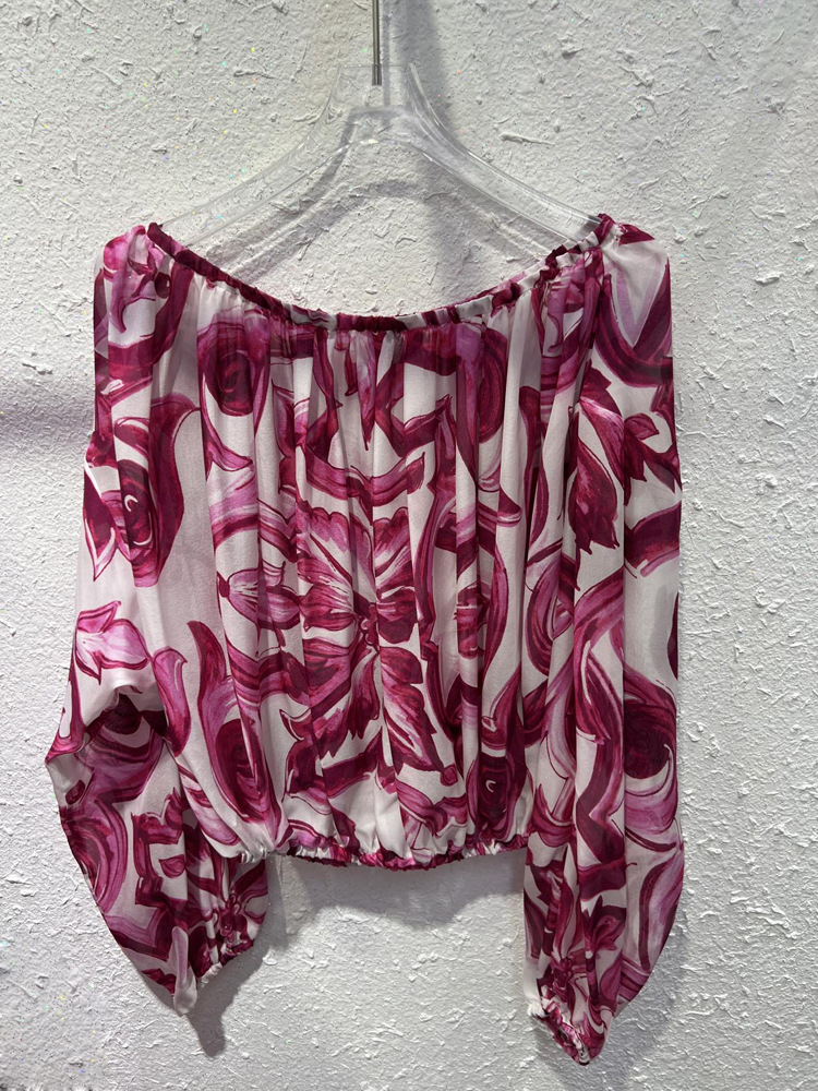 高級控えめなファッション 2025 女性オフショルダーシルク - Blouse Off Shoulder のレビューと価格