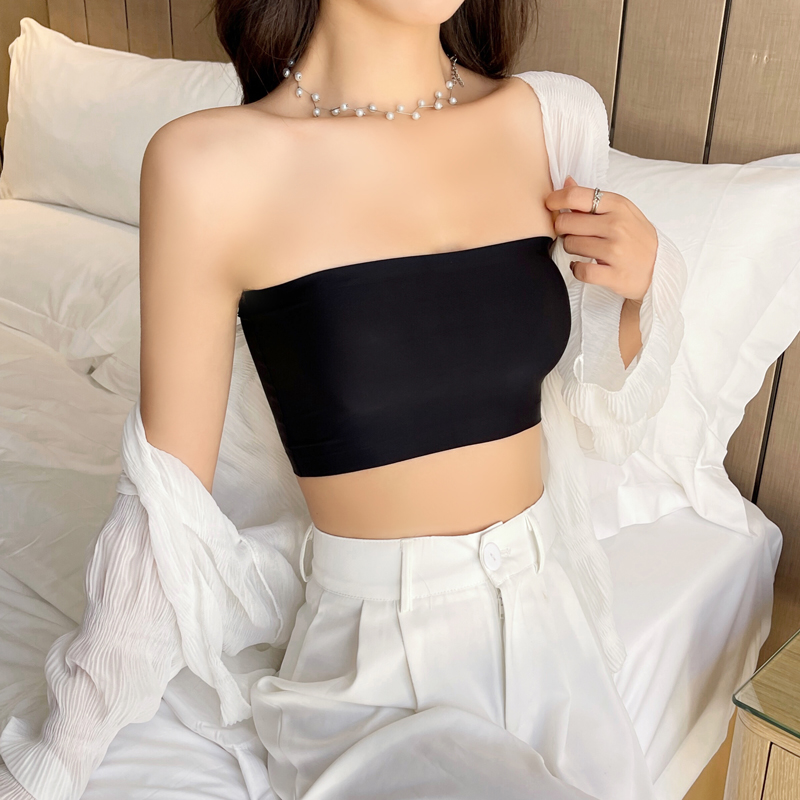 ワンピースセクシーなチューブトップス女性ストラップレスプッシ - Bralette Triangle Set のレビューと価格