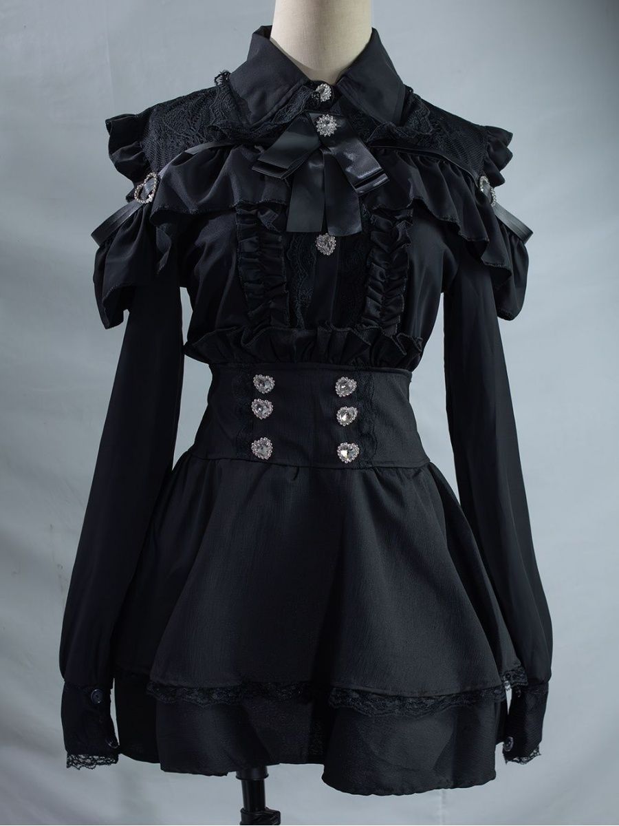 サブカルチャーJK制服2点セット オフショルダー スウィート - Blouse Off Shoulder のレビューと価格