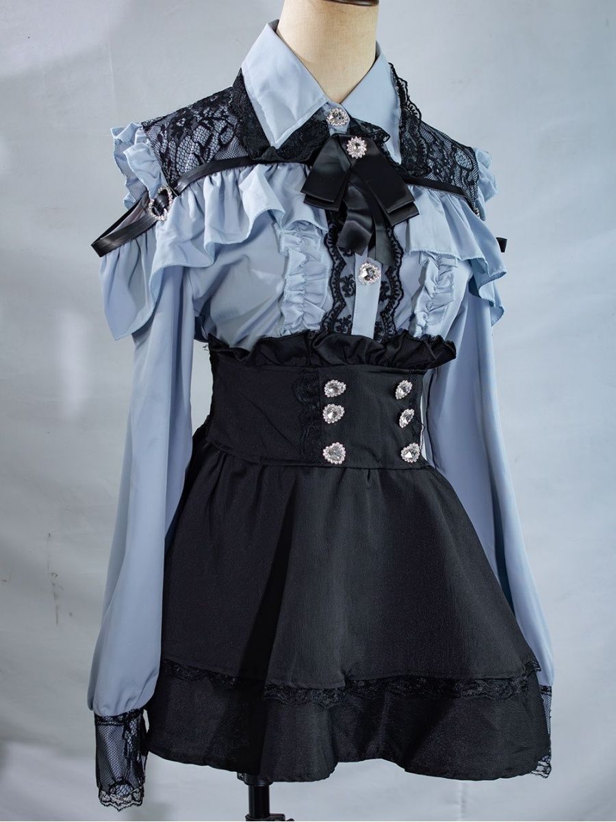 サブカルチャーJK制服2点セット オフショルダー スウィート - Blouse Off Shoulder のレビューと価格