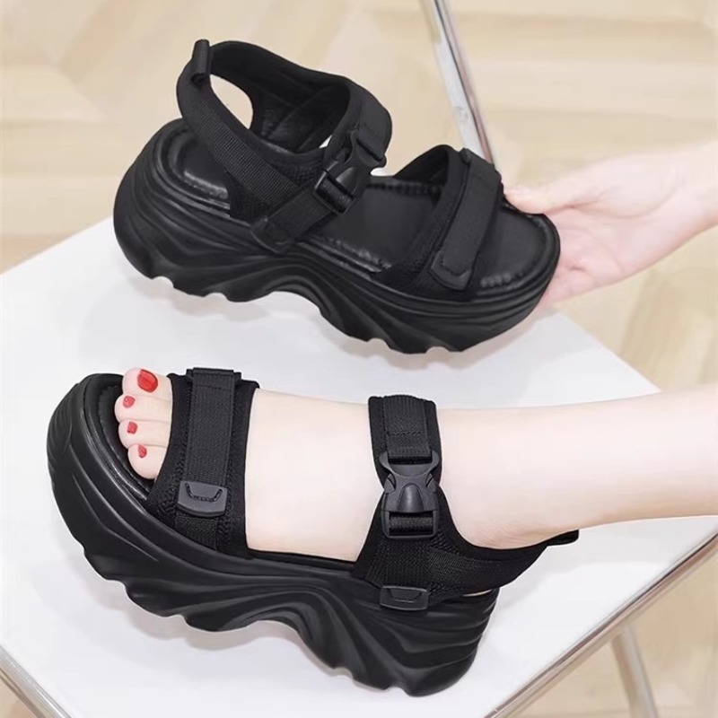 新しいビーチ女性プラットフォームサンダルデザイナー高揚通気性 - Wedge Espadrille Women のレビューと価格