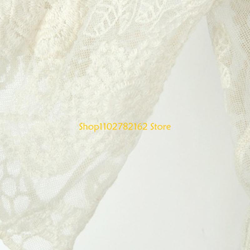 547B 女性レースオープンフロント着物カーディガンかぎ針編 - Kimono Sheer Floral のレビューと価格